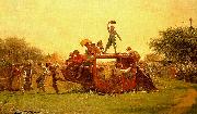 Jonathan Eastman Johnson The Old Stagecoach Norge oil painting reproduction